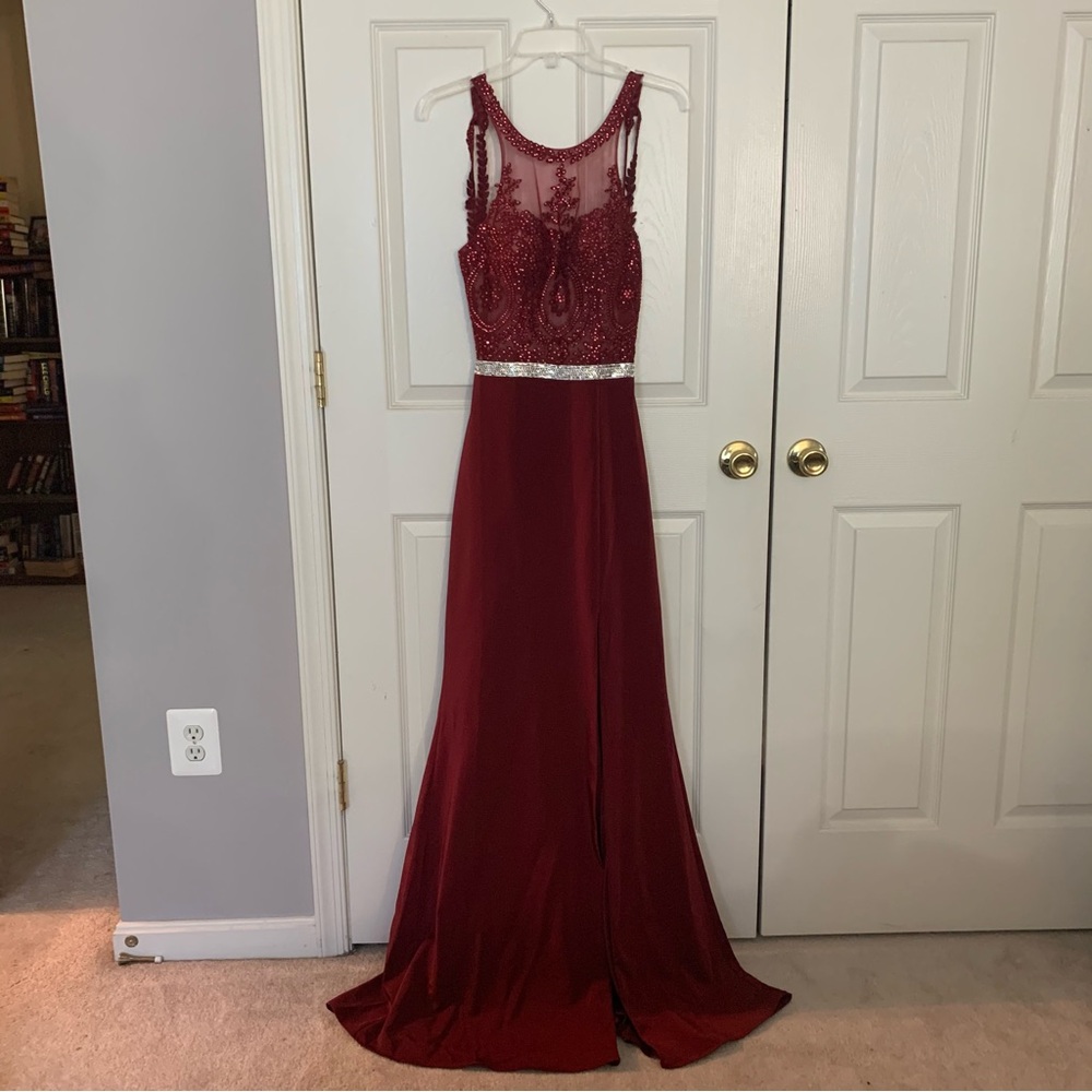 Sparkly Red Formal Prom Dress